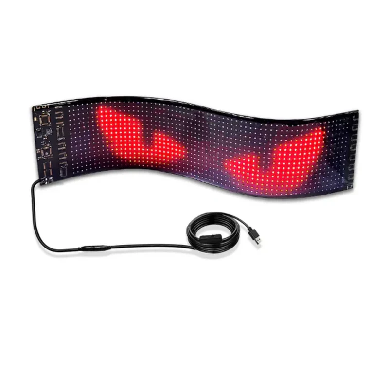 Kişiselleştirilebilir Matrix Car LED Ekran (37x9cm)