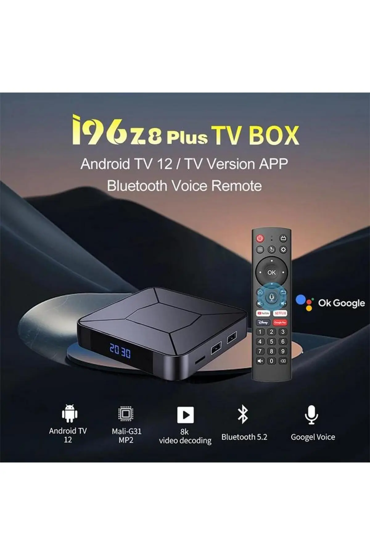 İ96 Z8 Plus 4K Android TV 2GB Ram-16GB Hafıza 